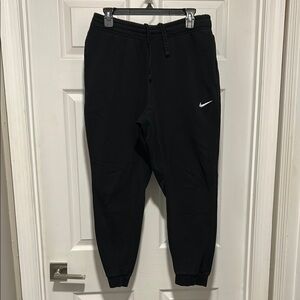 Nike Black Sweatpants with White Swoosh